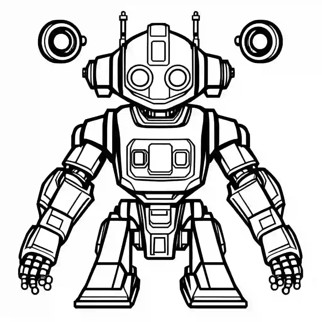 Research Robot coloring pages